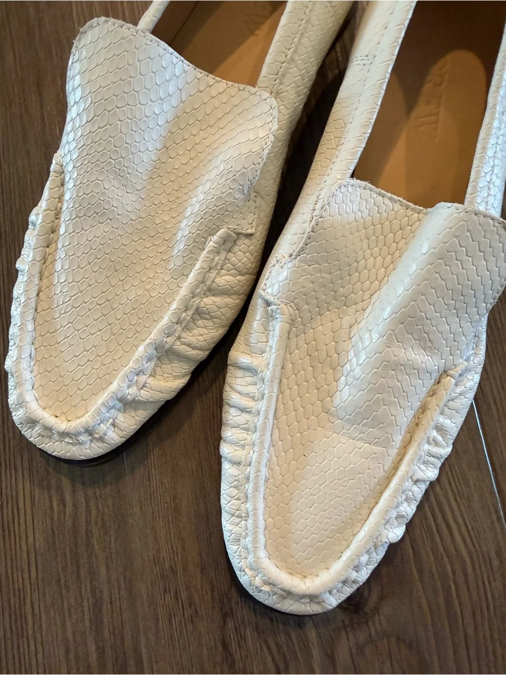 J crew Snake Embossed Classic Loafers Size 8.5